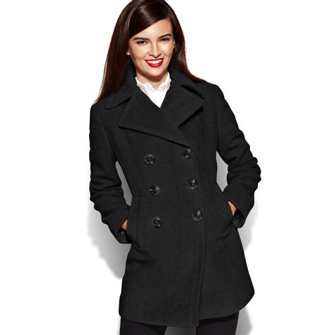 Sleeveless Peacoat Black Double